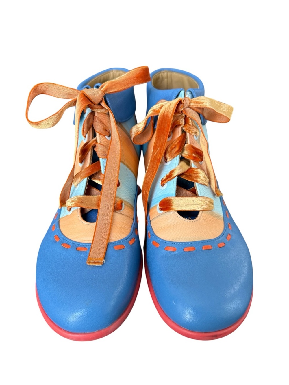 John Fluevog Enneagram Investigator Lace Up Ankle Boot Size 10 Discontinued - Picture 2 of 11